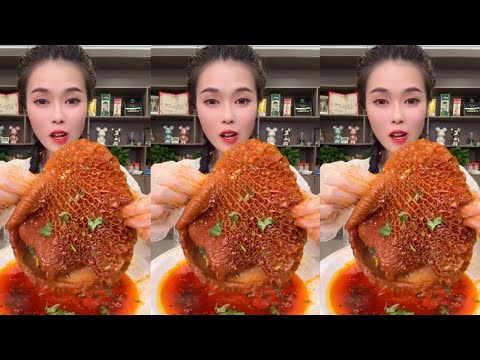 Spicy delicious food mukbang