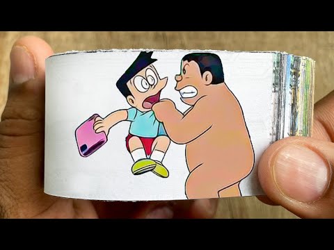 Doraemon Cartoon Flipbook #234 | Shizuka See Gian Naked Flip Book | Flip Book Artist 2024