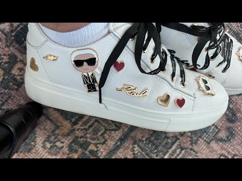 KARL LAGERFELD Women's Cate Embellished Sneakers REVIEW