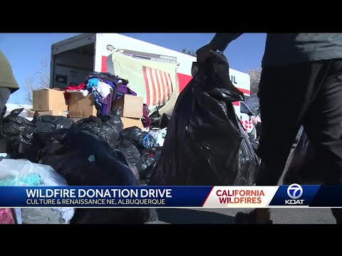 ABQ donation drive brings hundreds to help LA wildfire victims