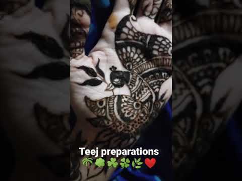 #teejpreparations #hariyaliteej #teej #henna #mehndi