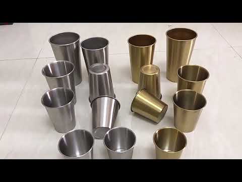 Custom Logo 18/8 Stainless Steel Metal Beer Cups