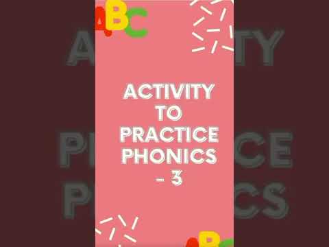 Phonics Activity for kids | 3 letter word practice | Learning to read