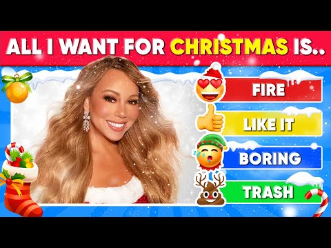 Rate The CHRISTMAS SONG 🎅 🎄 Popular Christmas Songs Tier List 🎵 Daily Quiz