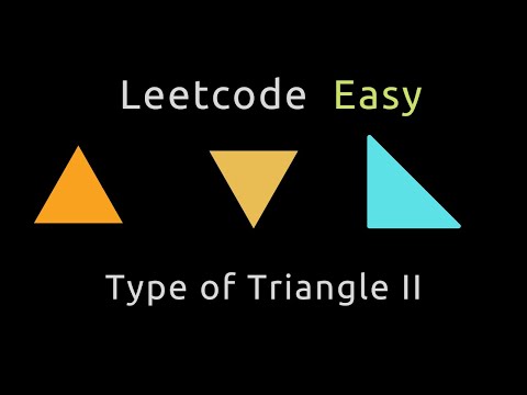 Type of Triangle II - Python