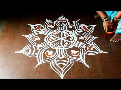 navaratri special rangoli | navaratri kolam design | dusserha kolam | navaratri kolam vasugi kolam