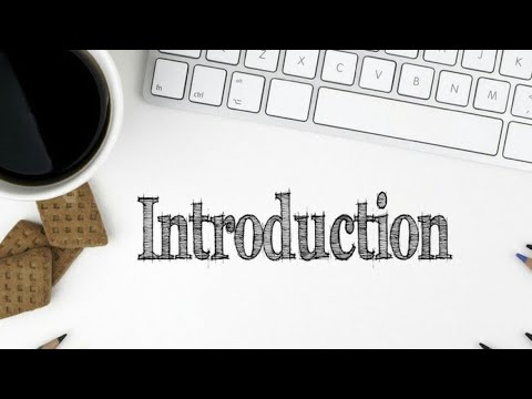 How to give an introduction?