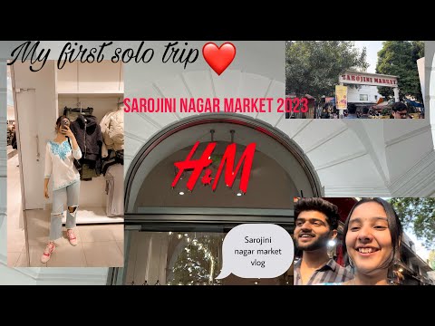 My first solo trip❤️|sarojini nagar vlog 2023| #sarojininagar #sarojininagarmarket #trending #vlogs