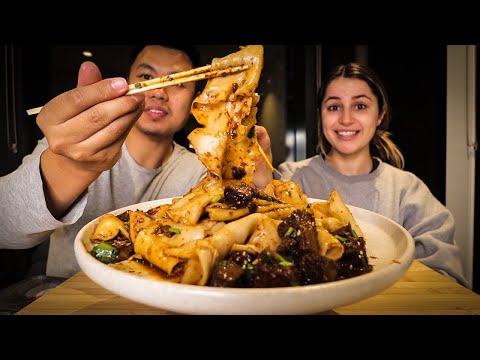 The BEST Chinese (Xi'an) Food We've Eaten In Melbourne Australia (mukbang)