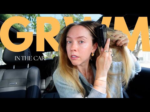 GRWM in the car! Sunset Pickle Ball + Grocery Shopping w/ Alisha!