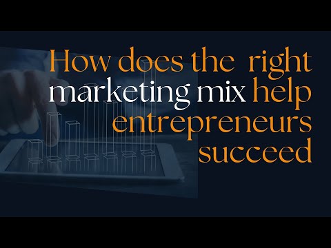 How does the right marketing mix help entrepreneurs succeed