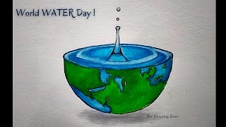 2022 Earth Day Drawing | World Water Day Drawing