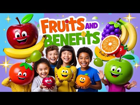 "🎶 Learn FRUITS with Fun Nursery Rhymes! 🍏🍌 Catchy Songs for Kids 🎉 | Nutrition & Play!"