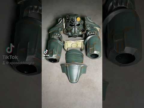 Vacuum-Formed power armor Kit #1, Pre-war military green! #fallout #powerarmor #fallout4 #fallout76