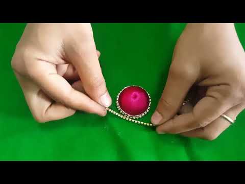 How TO Make Party Wear Jhumka AT Home DIY. Jewellery By Hooriya Style Ramzan Mubarak All (2)