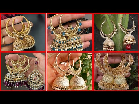 Antique Bali Jhumkas / Jhumki Earrings Jewelry Indian Jhumkas With Polki Stones (2024)