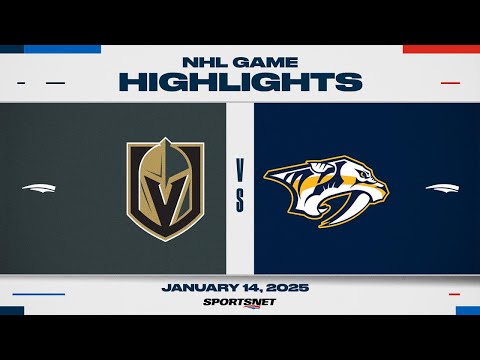 NHL Highlights | Golden Knights vs. Predators - January 14, 2025