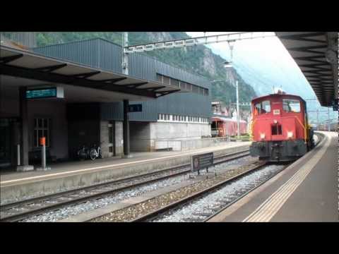 Bahnverkehr in Erstfeld am 11.07.12 - Teil 2/2 "Historic"