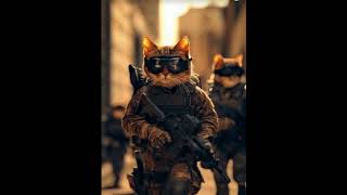 Military Cat Animation. #cat #kittykucinglucu #funny #cetsmusik #catlover #shorts #shortsvideo