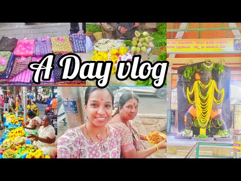 தமிழில்-Malleshwaram shopping|A Random day vlog🌸Unplanned day🌸Sri prasanna Veeranjaneya swamy temple