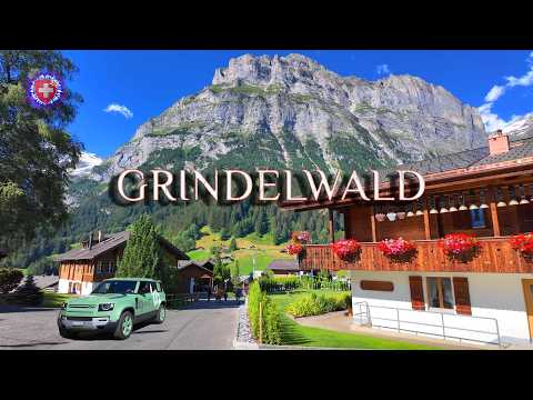 GRINDELWALD SWITZERLAND ✨ Village in a unique mountain world / Swiss Alps Jungfrau Walking tour 4K 🏆