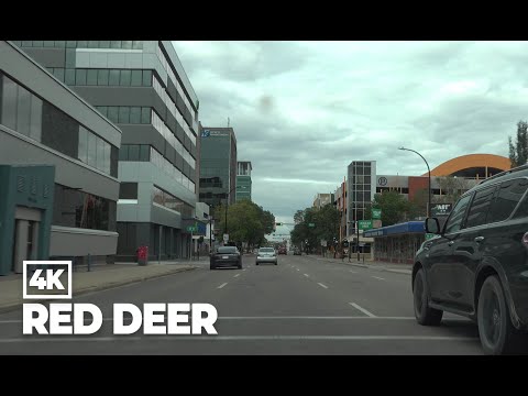 Driving in Red Deer, Canada 4K (2021 Summer)