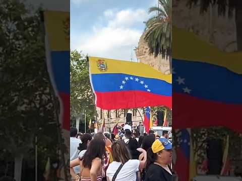 Venezuela Protesta en Barcelona España #youtubeshorts #remix #shorts #short #venezuela #freedom