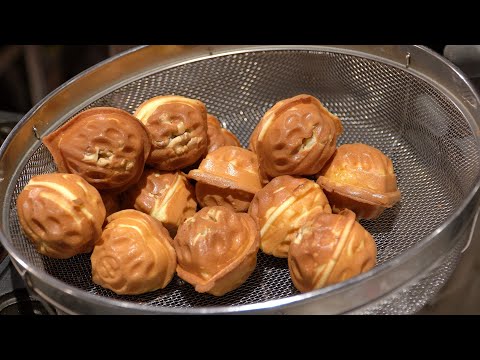 쌀로 만든 호두과자 / Walnut Cakes - Walnut Cookies / 核桃燒 - 飲食韓國