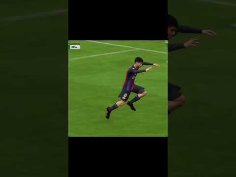 Pedri Celebrates Like Aubameyang - Epic Somersault! #fifa23 #football