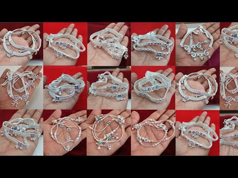 latest 2024 silver Anklets designs with weight & price || simple trendy payal designs with price ||😍