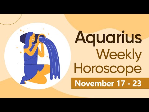 Aquarius Weekly Horoscope: November 17 to 23, 2024