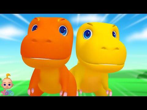 Five Little Dinosaurs, पाँच छोटे डायनासोर, Kids Rhymes and Dino Songs