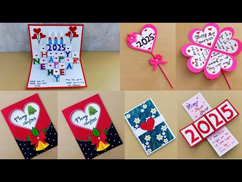 DIY - Happy New Year Cards and Christmas Card | New Year Greeting Cards