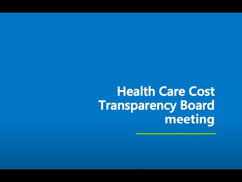 March 5th, 2025, Health Care Cost Transparency Board