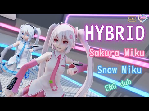 【MMD】HYBRID SakuraMiku Snow Miku (ENG dub)