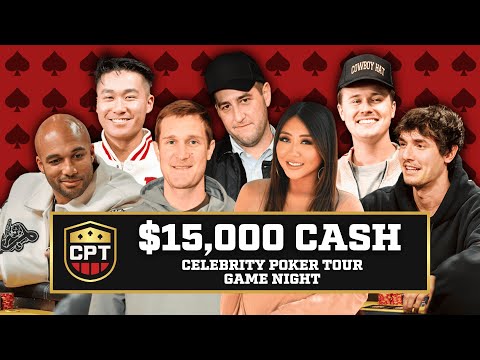 Celebrity Poker Tour Event! $10,000 For First! Brad Owen, Rampage, Wolfgang, Bryce Hall and More!!