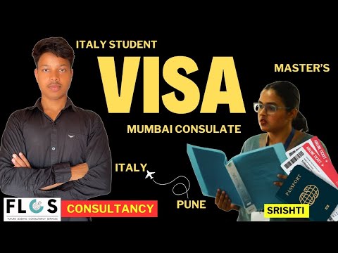 Indian Student Visa Journey 2024 | Srishti Italy Student Visa  #flcs Mumbai to Italy