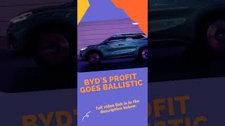 BYD's profit goes ballistic #evnews #byd