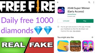 2048 Super Winner app real or fake | free diamonds | Garena free fire | Tech Lover DK