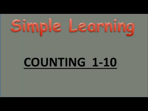 Number  Counting 1-10#simple learning #Toddlers learning#counting for kids