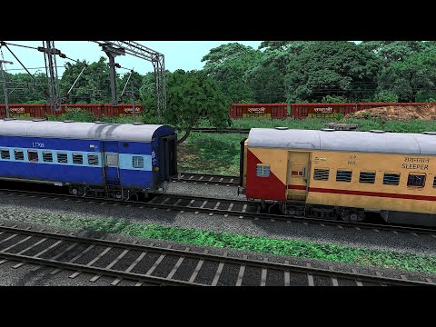 ICF Blue Coupling UTKRISHT Coach | BUMPY RAILROAD | Train Simulator | Railworks 3 | RAILWAY RITAM