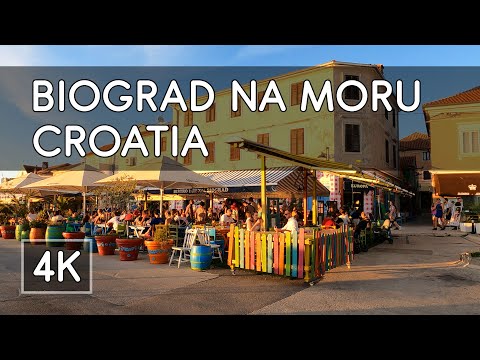 Walking Tour: Biograd na Moru, Croatia - 4K UHD Virtual Travel