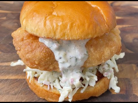 Crispy Fish Sandwich with tartare sauce | Recipe