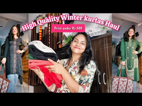 High quality woolen kurtis Haul under Rs 500/- @amazonfashion #haul #amazonsale