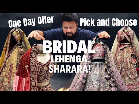 "BREAKING NEWSSS🚨🚨!" BRIDAL LEHENGA, SHARARA | PICK AND CHOOSE SALE | HYDERABAD💣!"