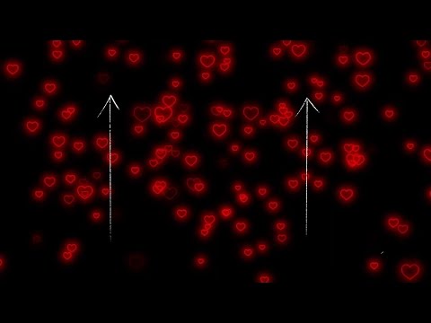 Flying Heart❤️Red Neon Light Heart  | Heart Background Video Loop 4 Hours