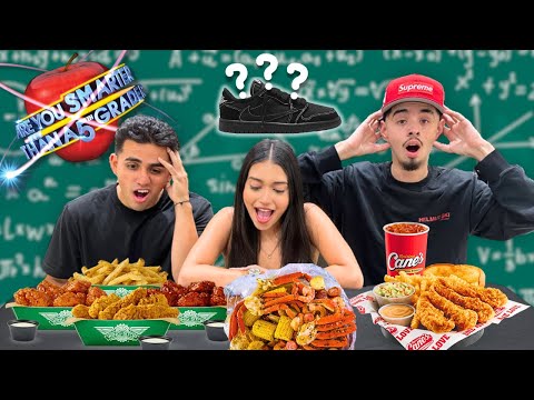 ARE YOU SMARTER THAN A 5TH GRADER? + Q&A Mukbang!