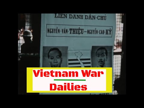 “ VIETNAM WAR DAILIES -- RACH KIEN ” 1967 VIETNAMESE ELECTION CAMPAIGN  TRAN VAN HUONG  83575