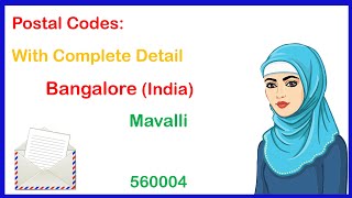 Postal Code of Mavalli Zip code post code pin code