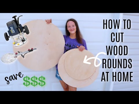 How to Cut Wood Rounds Using a Router | Fast, Easy, & Save Money